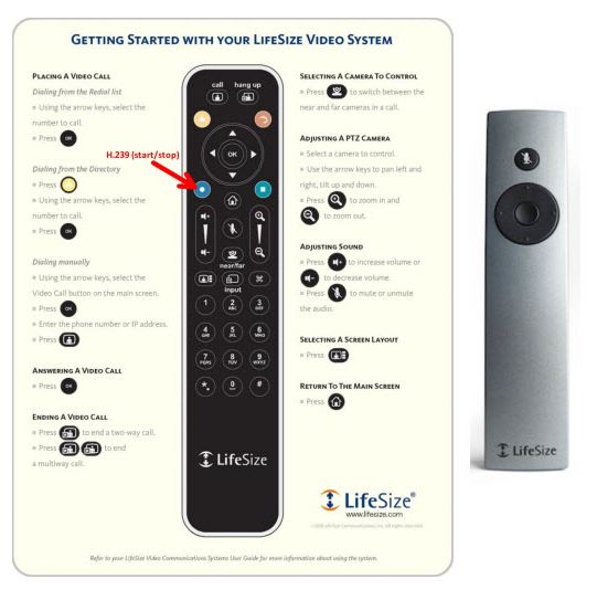 LifeSize icon remote control comparison with old LifeSize remote