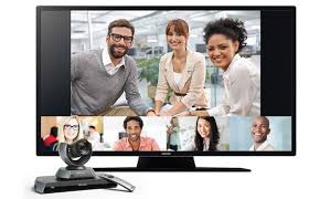 Lifesize Cloud shown with Lifesize Icon video conferencing system