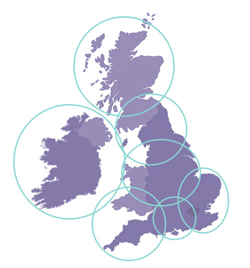 SMART Training UK Regional map