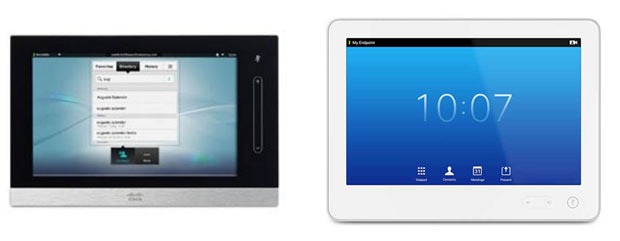 Cisco Touch 8 vs Touch 10 touch panel controllers