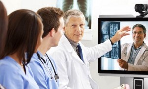 Video Conferencing with Doctors and sharing x-rays