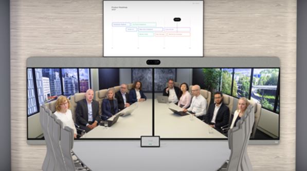 Cisco WebEx Room Panorama with 3 displays
